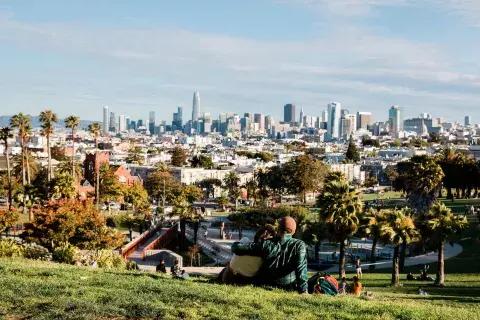 Dolores Park an einem sonnigen Nachmittag