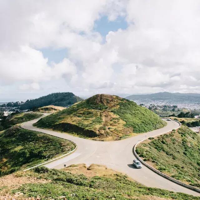 Spitze der Twin Peaks in San Francisco